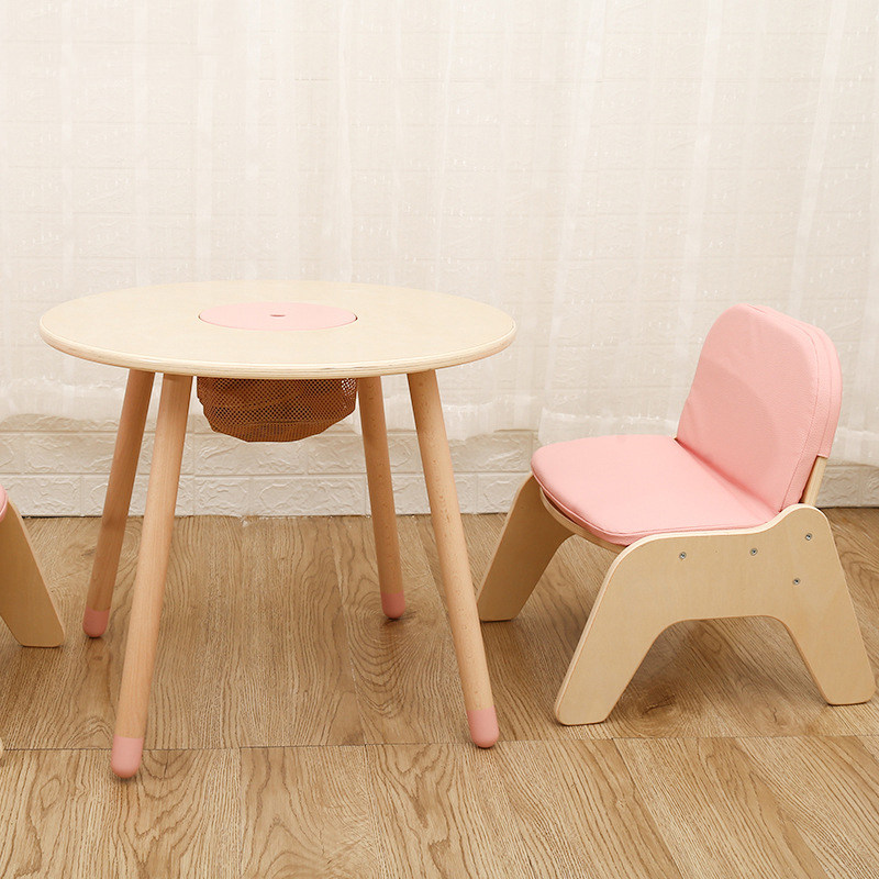 儿童实木木桌椅宝宝沙发椅子储物游戏幼儿园益智儿童书桌椅