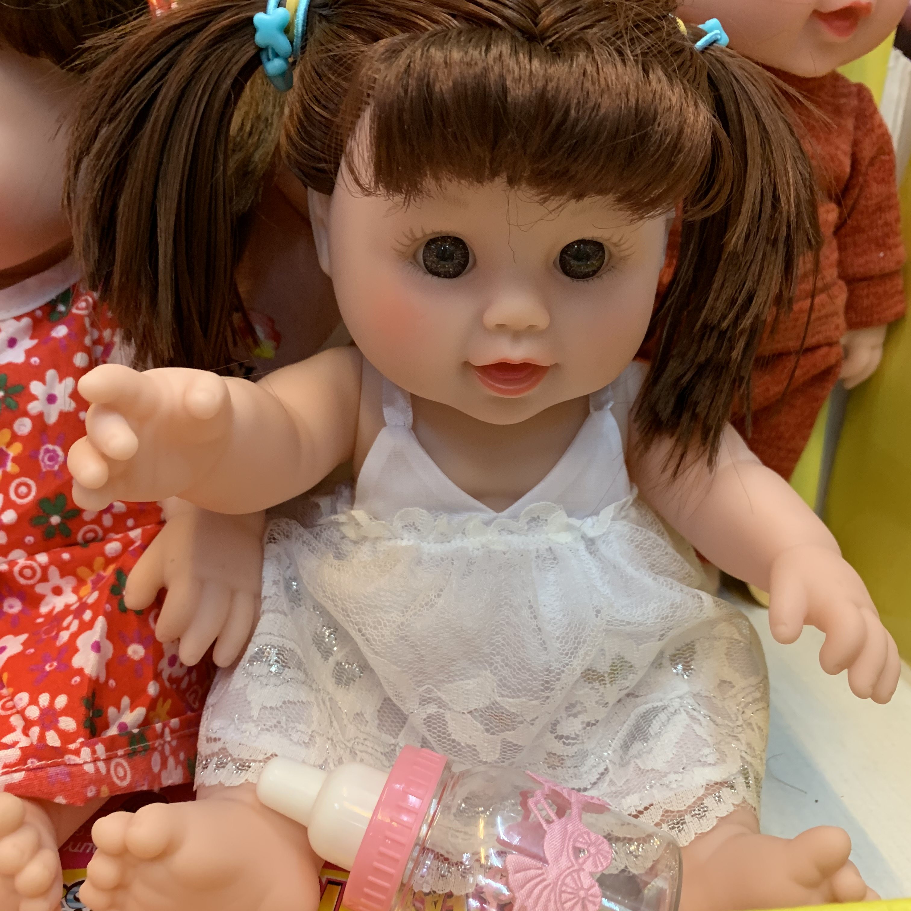 说话仿真娃娃软胶婴儿洋娃娃硅胶可咬毛绒布艺类玩具