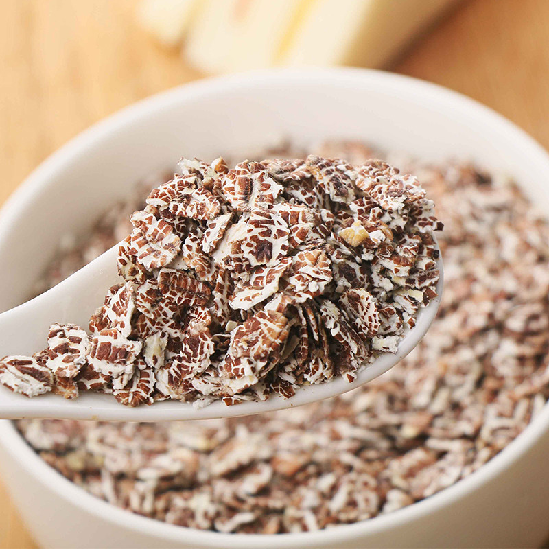 皇麦世家高纤维黑小麦片即食无糖精无脱脂早餐健身代餐食品燕麦片