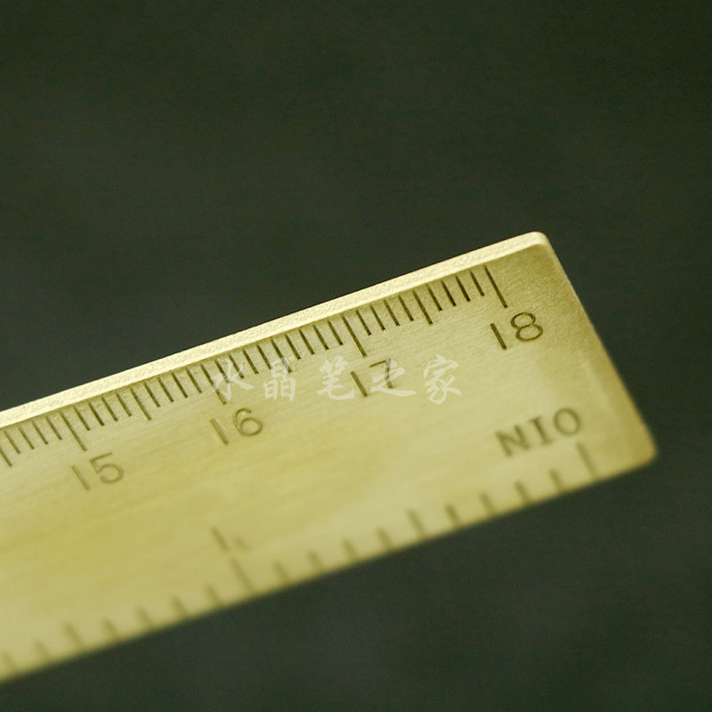 包邮18cm复古黄铜刻度尺厘米米尺铜制直尺尺子各类尺