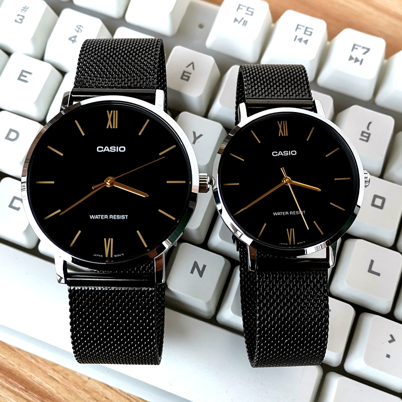 正品卡西欧手表男女情侣表一对钢铁黑暗之心限量新款非机械石英表