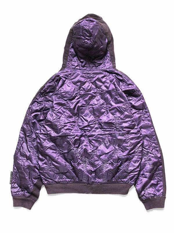 kapital平田夹棉拼接连帽拉链休闲宽松卫衣