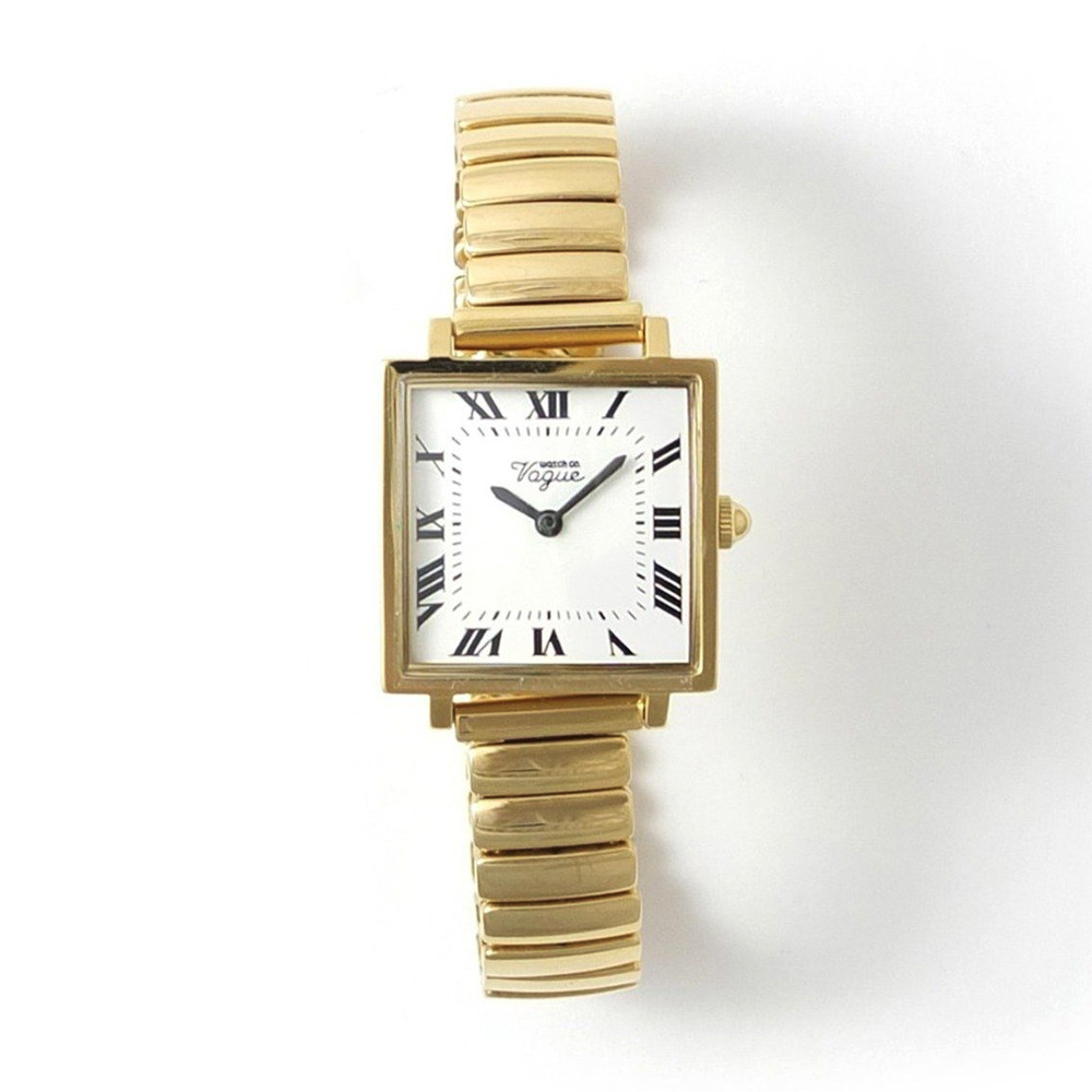 日本vaguewatchco手工做旧复古石英方形盘女日韩腕表