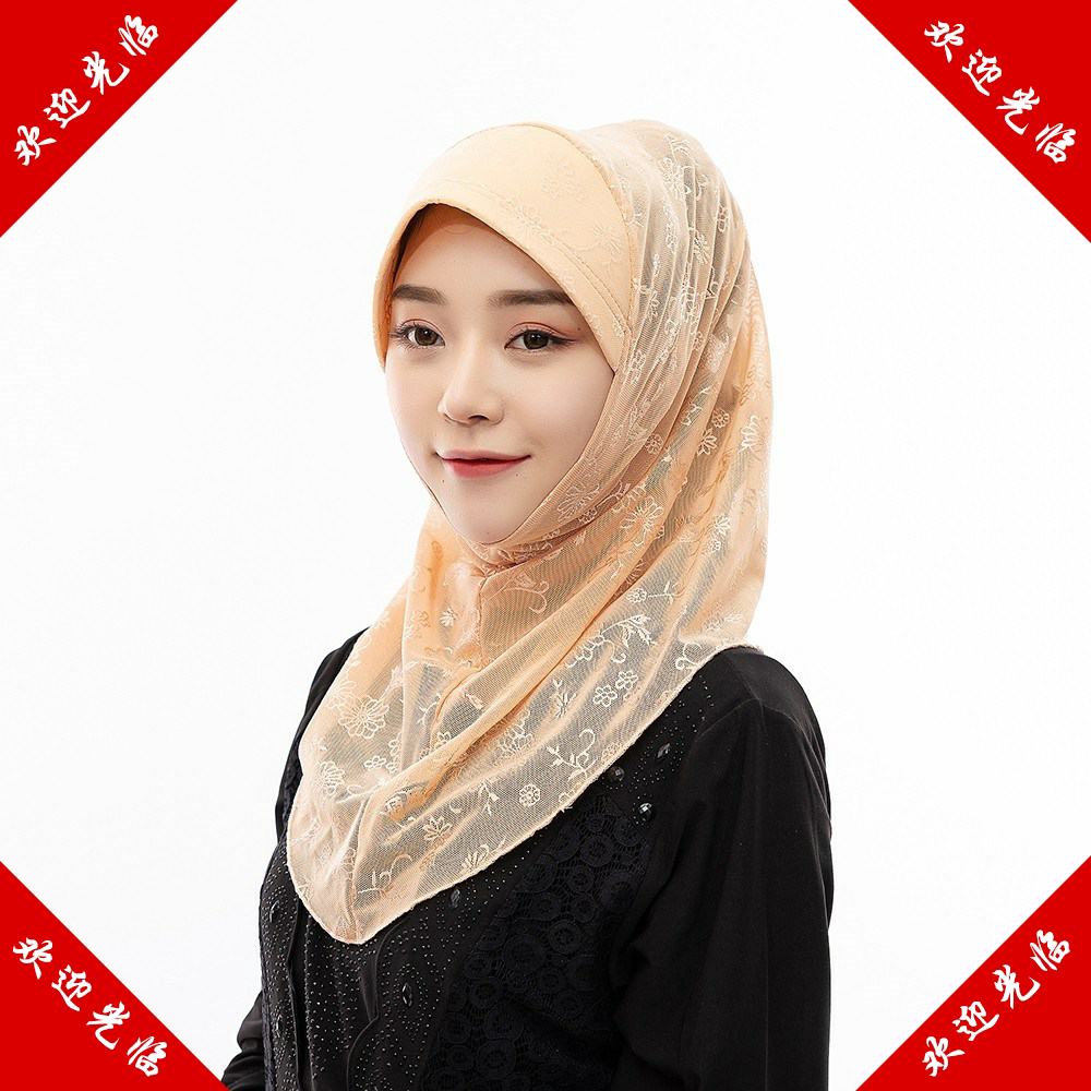 盖头女回流苏回族礼拜珍珠帽子穆斯纱巾帽子