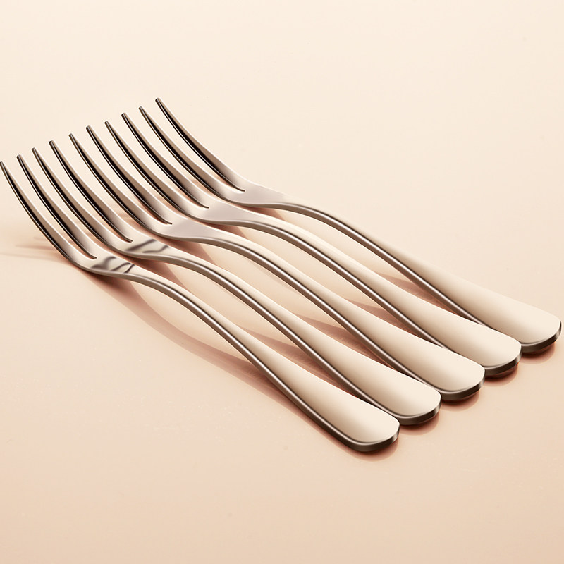 水果不锈钢叉子家用刀叉宝宝小叉吃插果叉套装水果叉