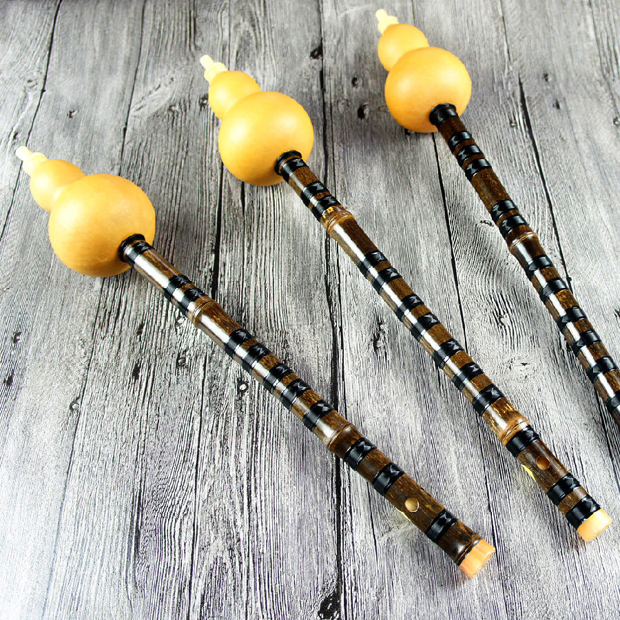 西双勐牛葫芦笛子紫竹金呱笛直吹笛子e调f调g调高音笛子