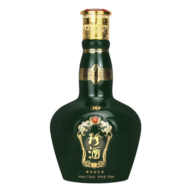 珍酒三十香型白酒53度500ml礼盒盒装白酒