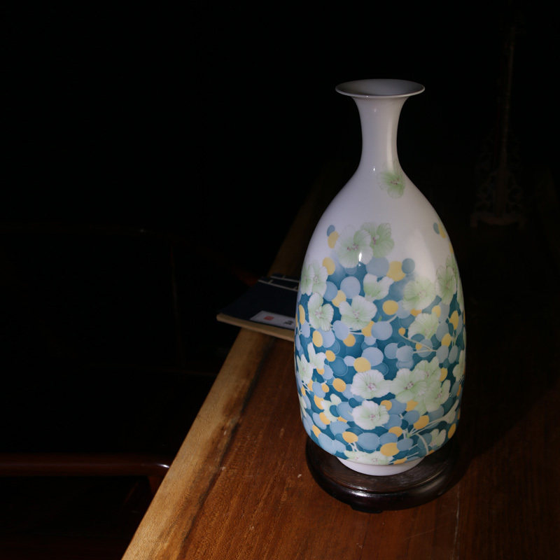 瓷善汇醴陵釉下彩陶陶瓷器客厅陶瓷花瓶家居装饰摆件花瓶