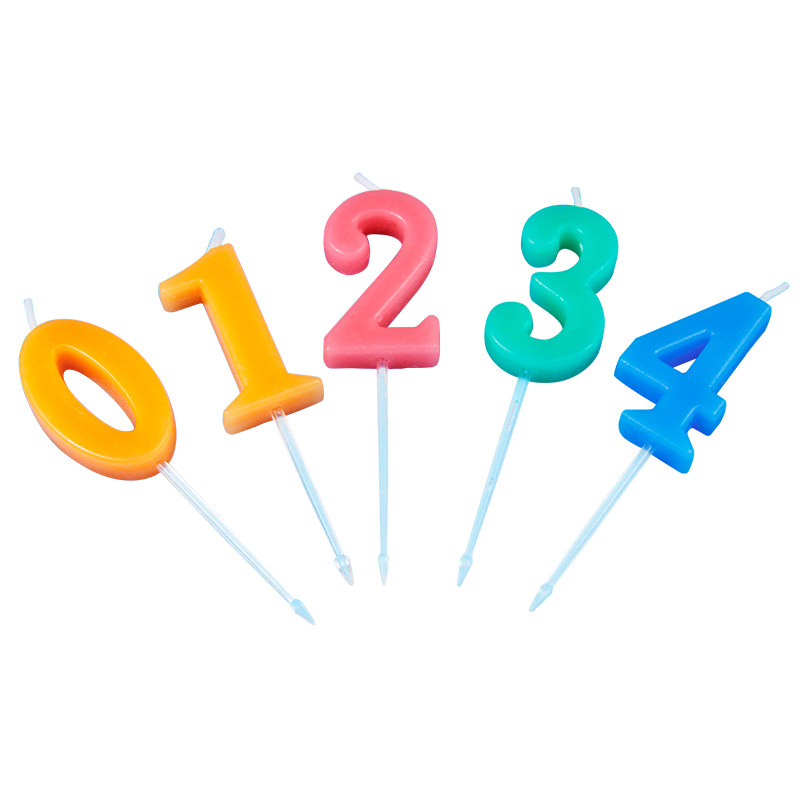 蜡烛生日数字独立包装单个袋装成人儿童无烟蜡烛