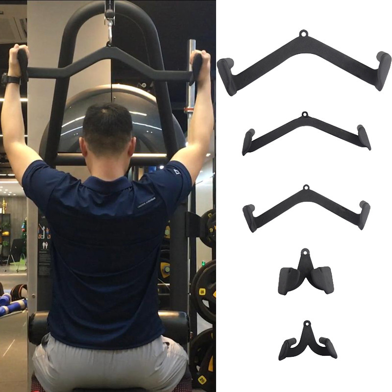 高位下拉把手拉背神器坐姿划船拉杆低拉健身器材拉力绳