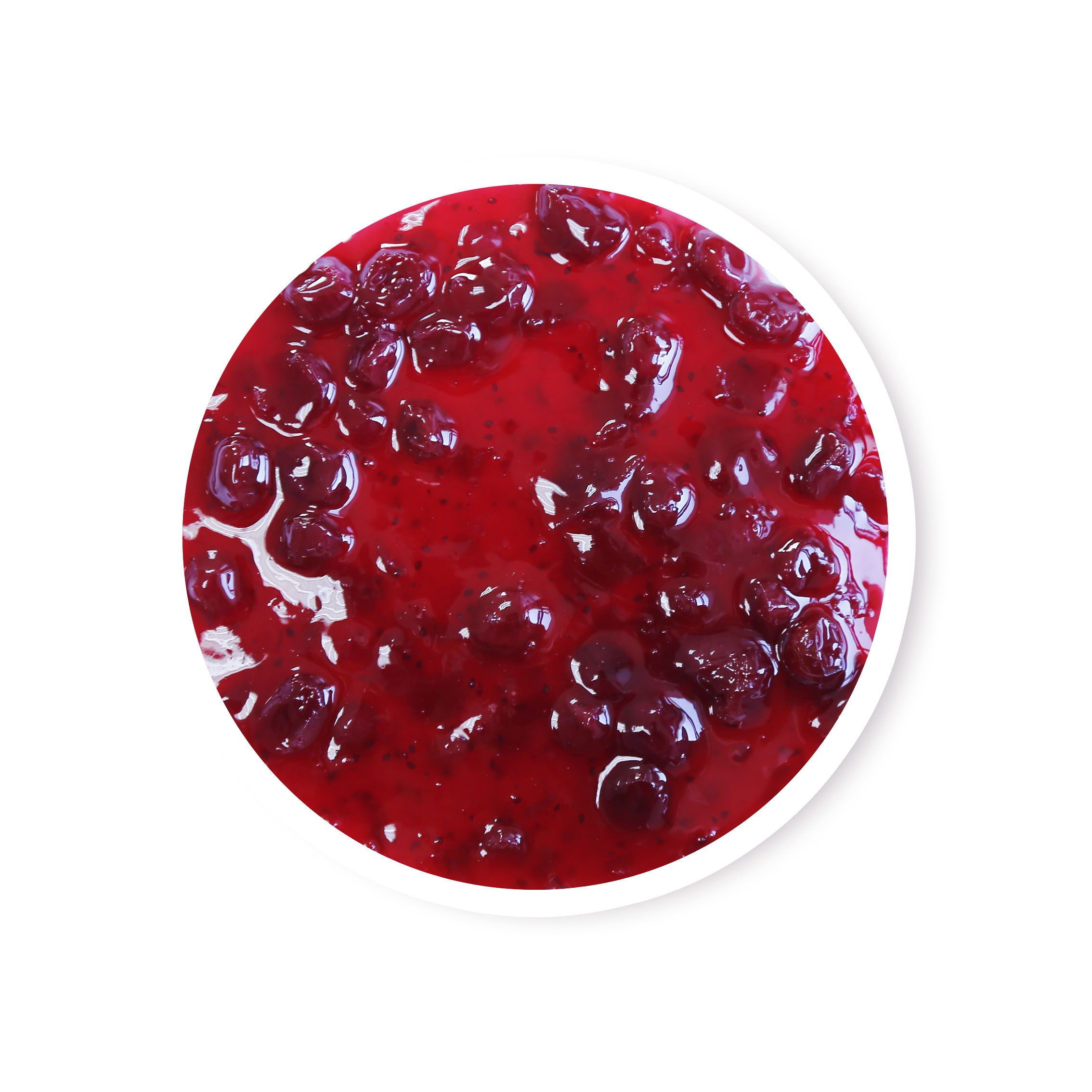 日世天富蔓越莓果酱 dq专用冰淇酱 迪孚暴风雪 粒酱袋装含果肉1kg