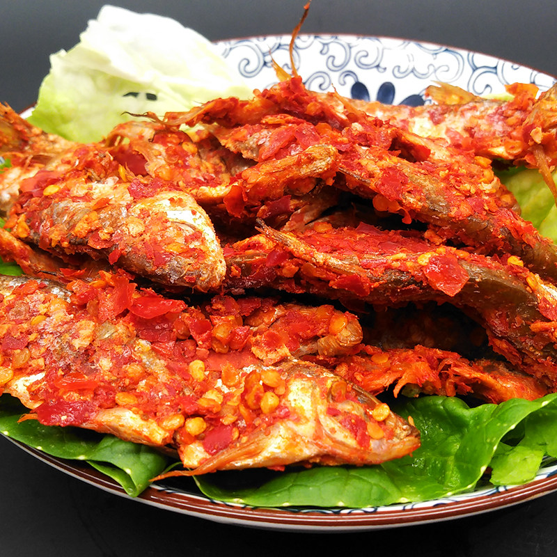 贵州清水淡水小溪腌鱼榕江正宗暗鱼酸辣椒腌制干货小鱼仔干