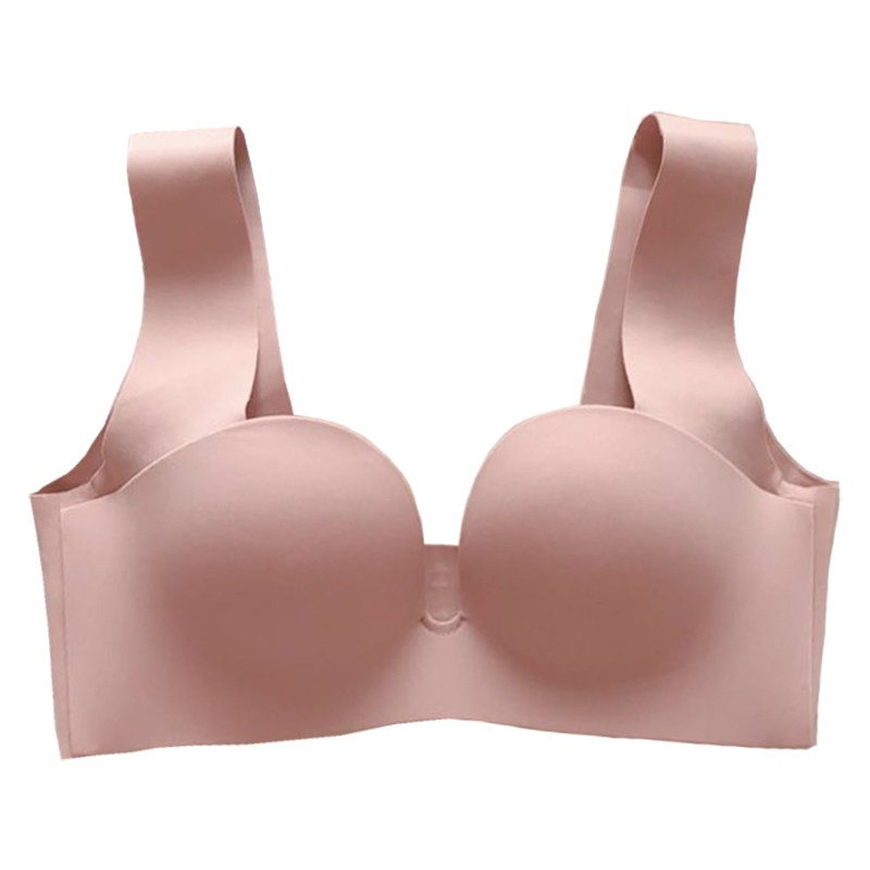 半球不空杯不勒钢圈内衣厚杯感棉秒变聚拢小胸文胸
