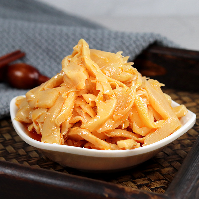 大茂幼笋笋丝脆笋140gx12包装清淡酱菜特产产下酱菜