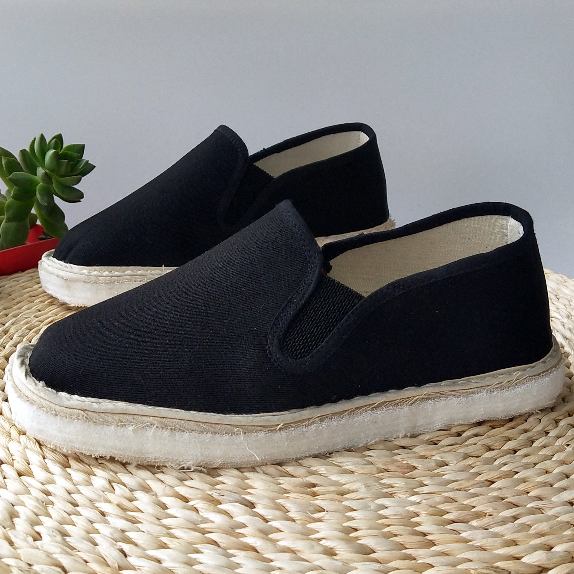 布鞋老北京毛边千层布底单男女女款开车工作休闲布鞋