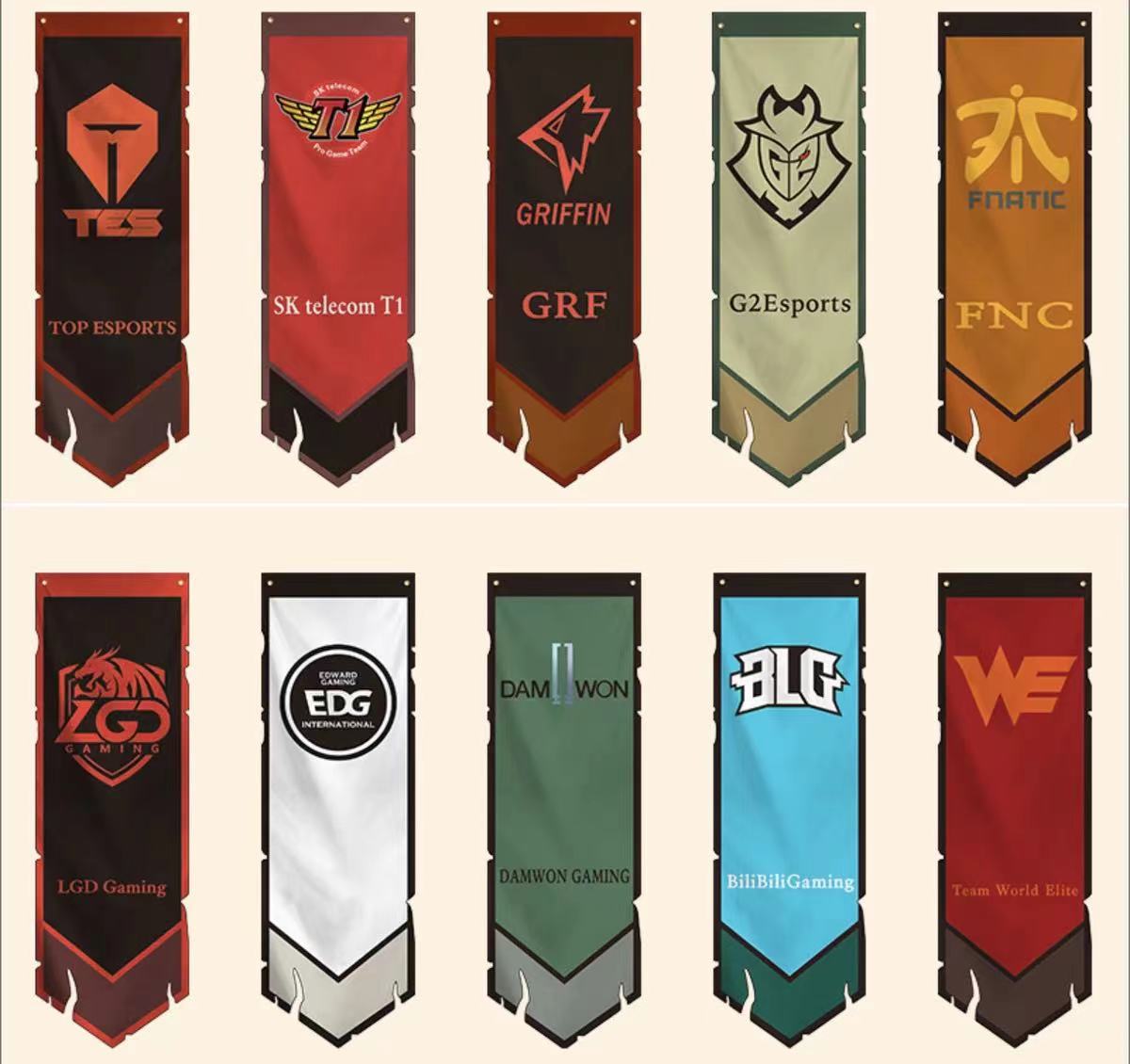 厂家直销lol英雄联盟旗帜edg战队队旗主题电竞旗帜