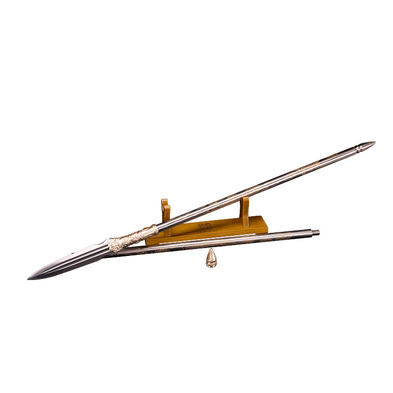 龙泉市泉字号宝剑花纹钢霸王枪赵云枪红缨龙头枪武术长矛枪未开刃