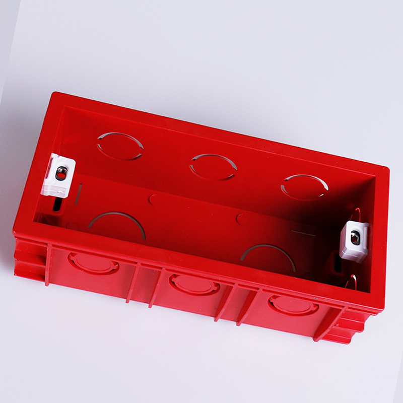 118型暗装墙壁开关插座暗盒 大中小号一二三四位底盒布线接线盒