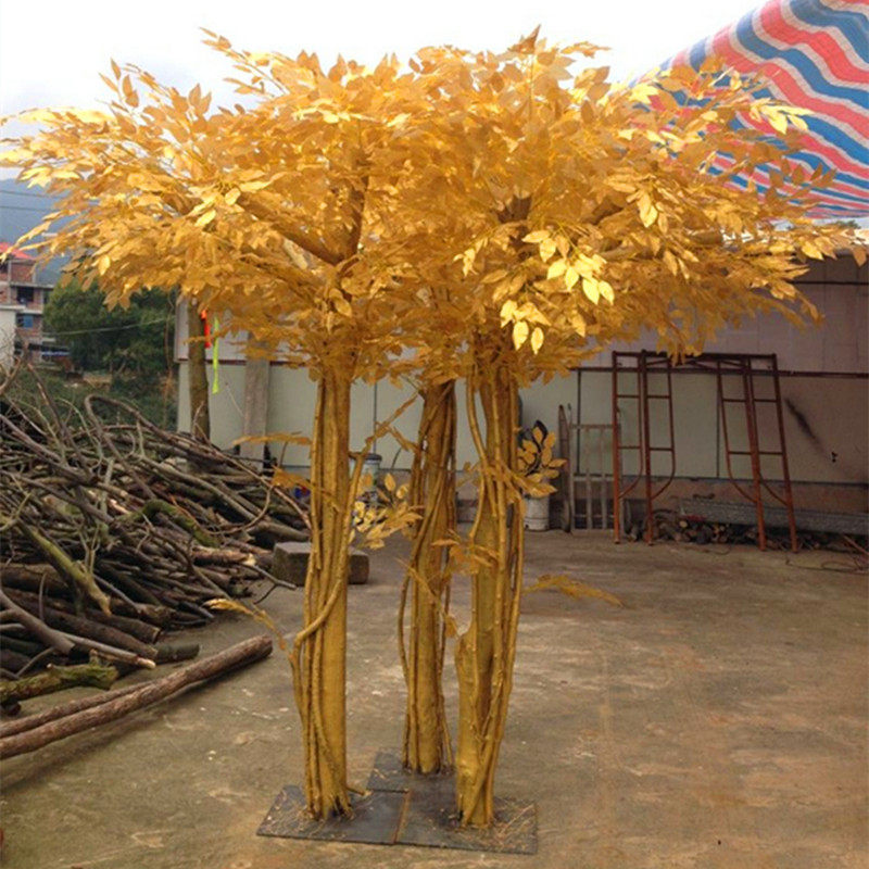 优惠券后88元,仿真金榕树大型金色树金钱树许愿树春