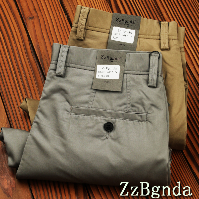 Z系男士夏日休闲裤斜纹再生纤维素纤维微弹直筒修身奢休闲长裤子