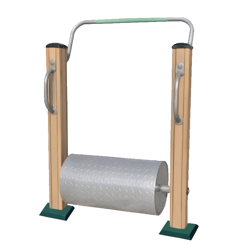 沃尔耐用用款塑木材质滚筒户外室外健身器材小区健身路径