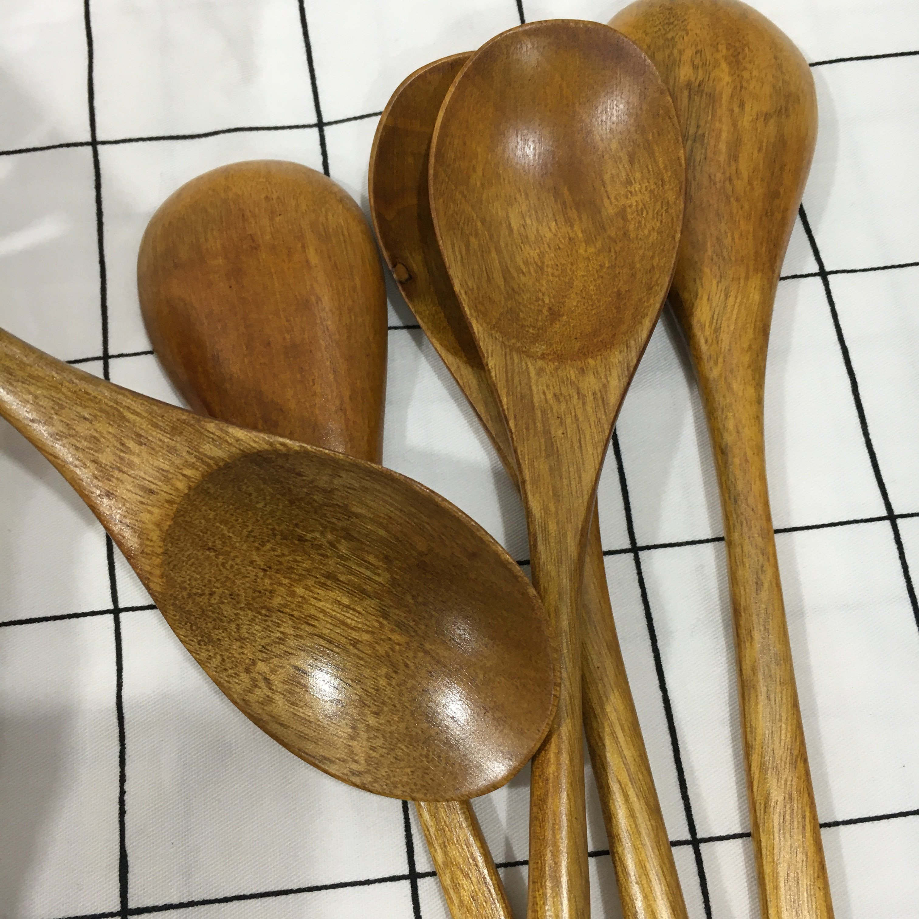 勺子实木饭勺家用米饭汤勺木质搅拌拌勺天然饭勺