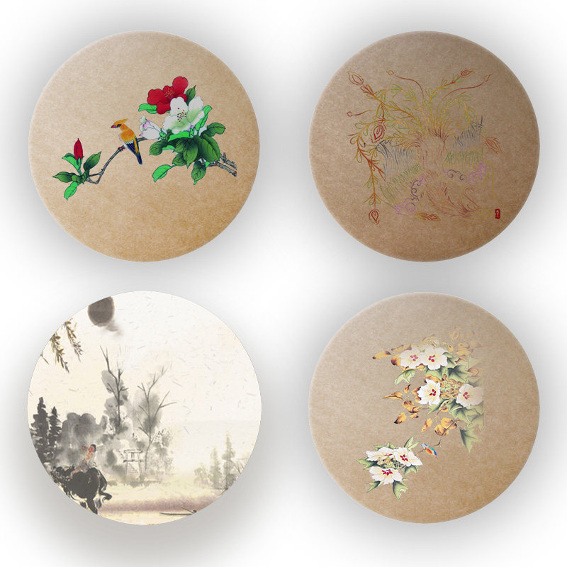 卡纸圆形20张绘画画纸圆面素描彩铅用纸美术素描