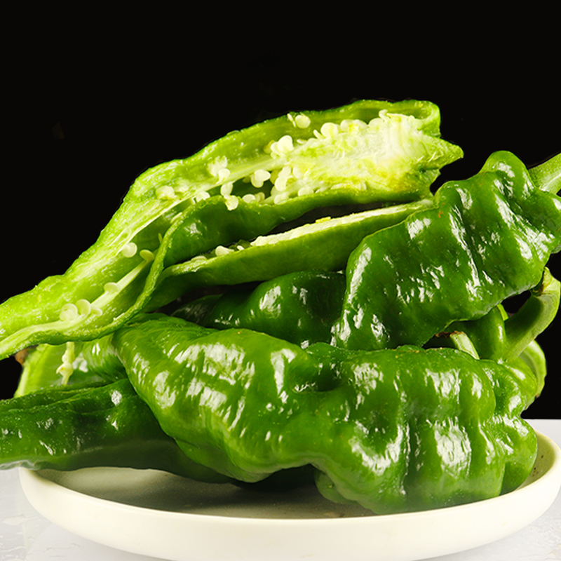 蔬菜樟树当季薄皮5斤七彩新鲜皮椒椒皱螺丝辣椒