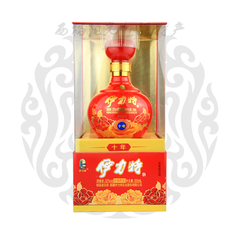 新疆白酒伊犁伊利伊力特十年经典陈酿浓香型纯粮食酒52度