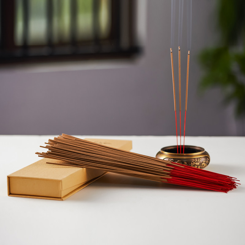 阿木 吉礼檀香沉香竹签香 礼佛供香家用 财神无烟香 烧香拜佛的香