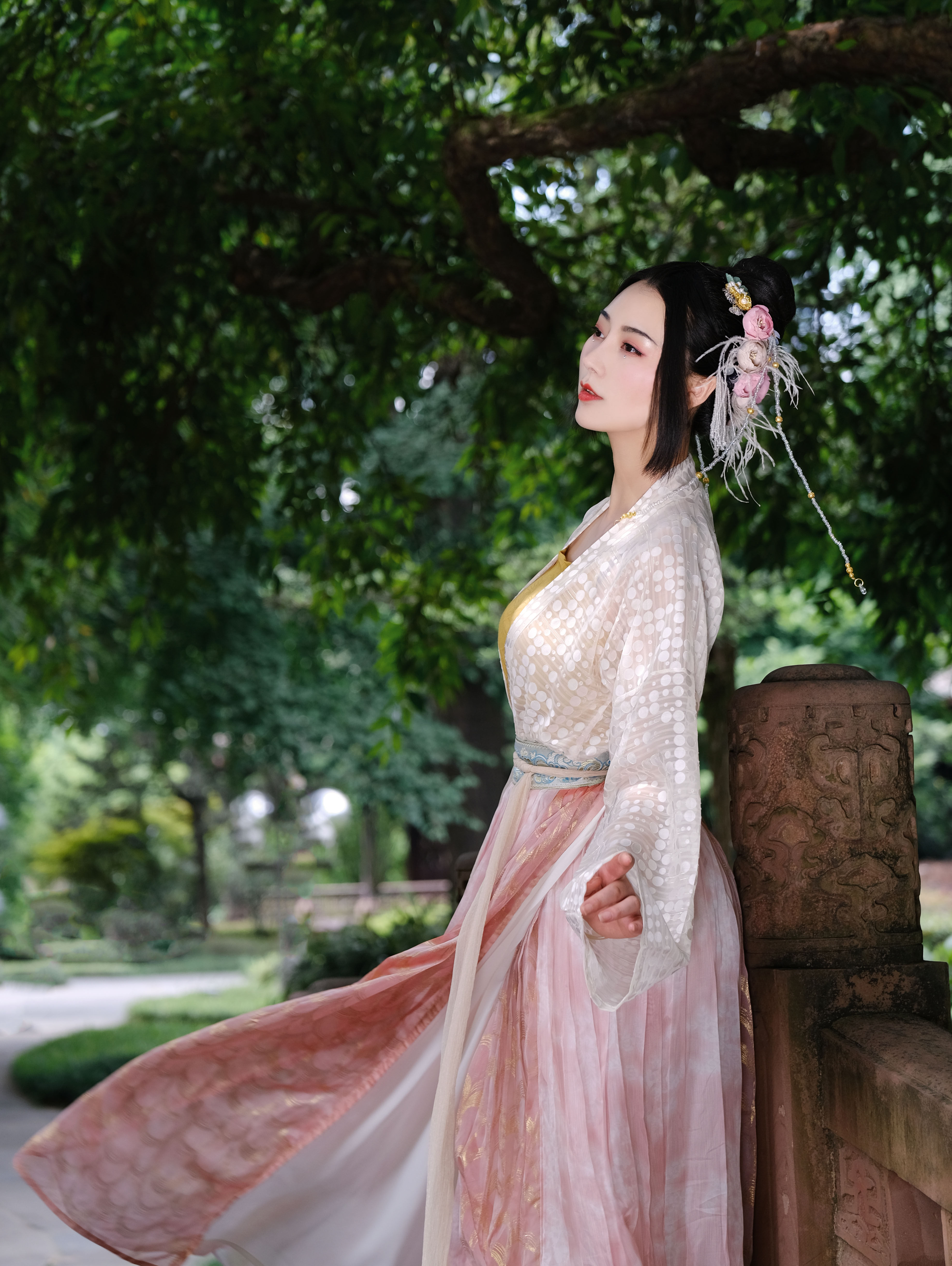 轻汉4.5米绝版腰间片式对襟汉服原创民族服装