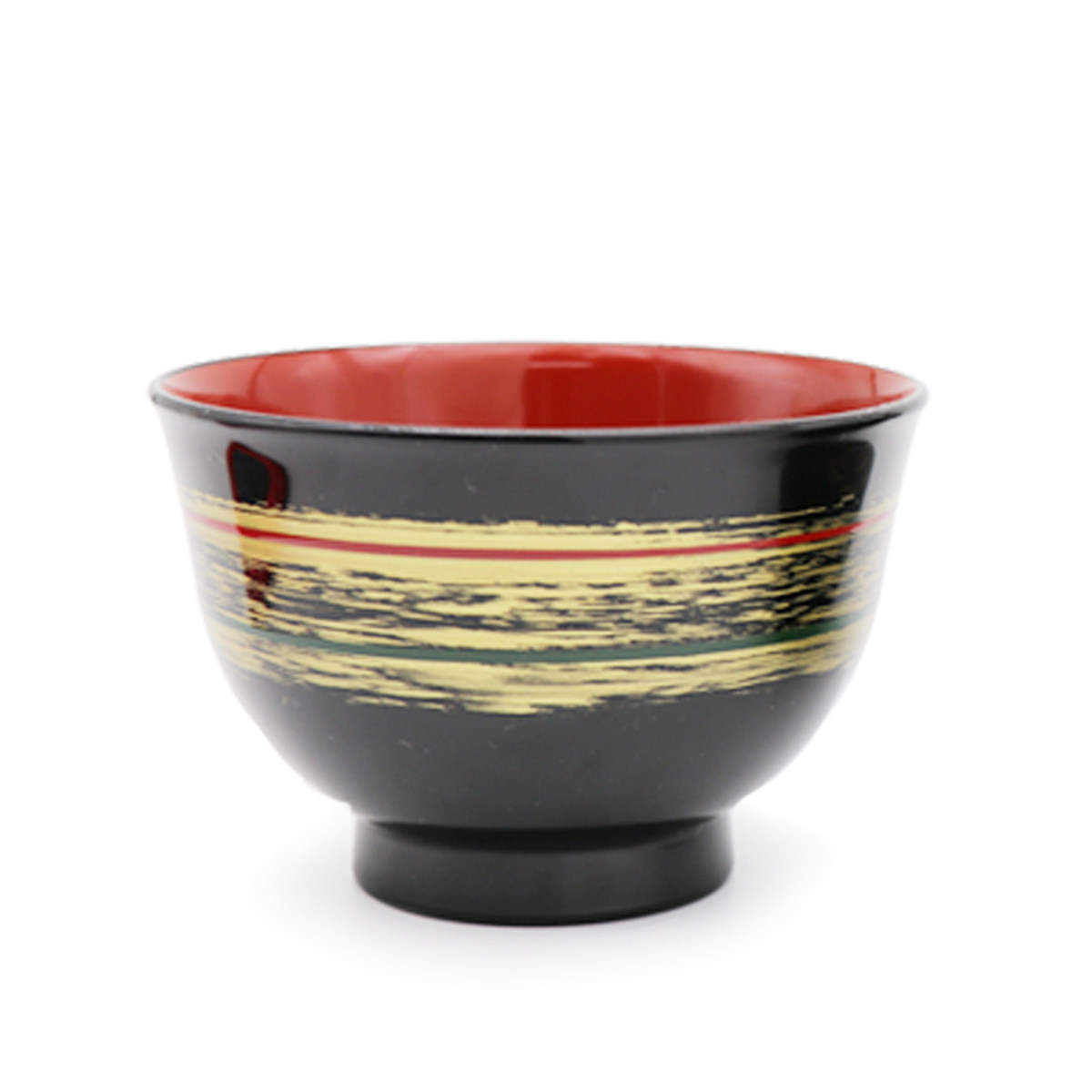 日本进口漆碗味增汤碗日式饭碗描金碗漆器手作碗