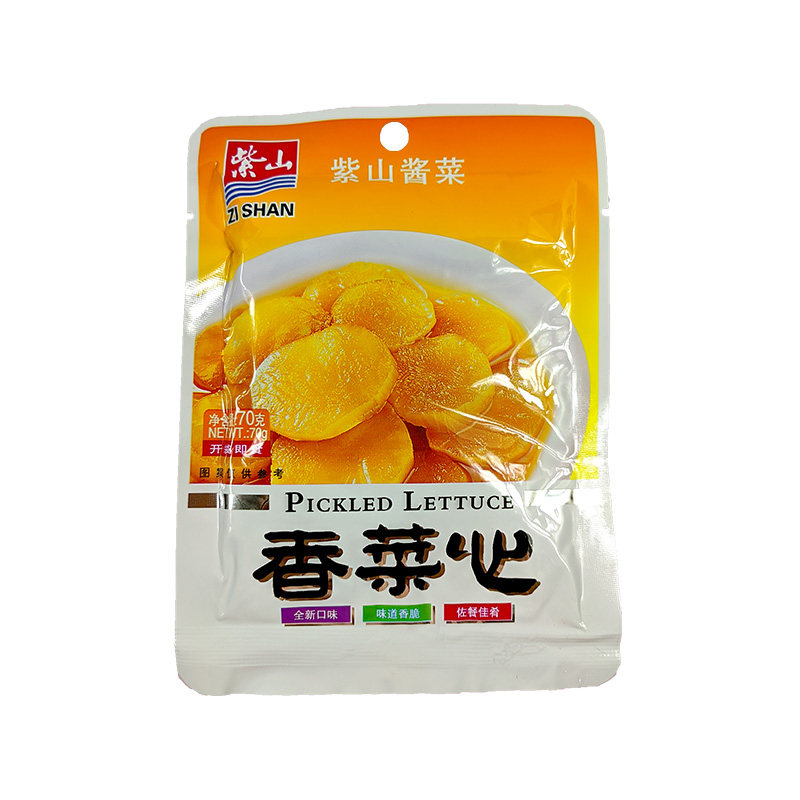 紫山香菜菜心70g整箱脆香爽口成品熟拌私房酱菜