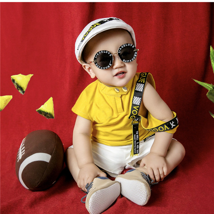 2021影楼新款儿童摄影服装婴儿百天宝宝男女拍照写真摄影服饰服装-mc