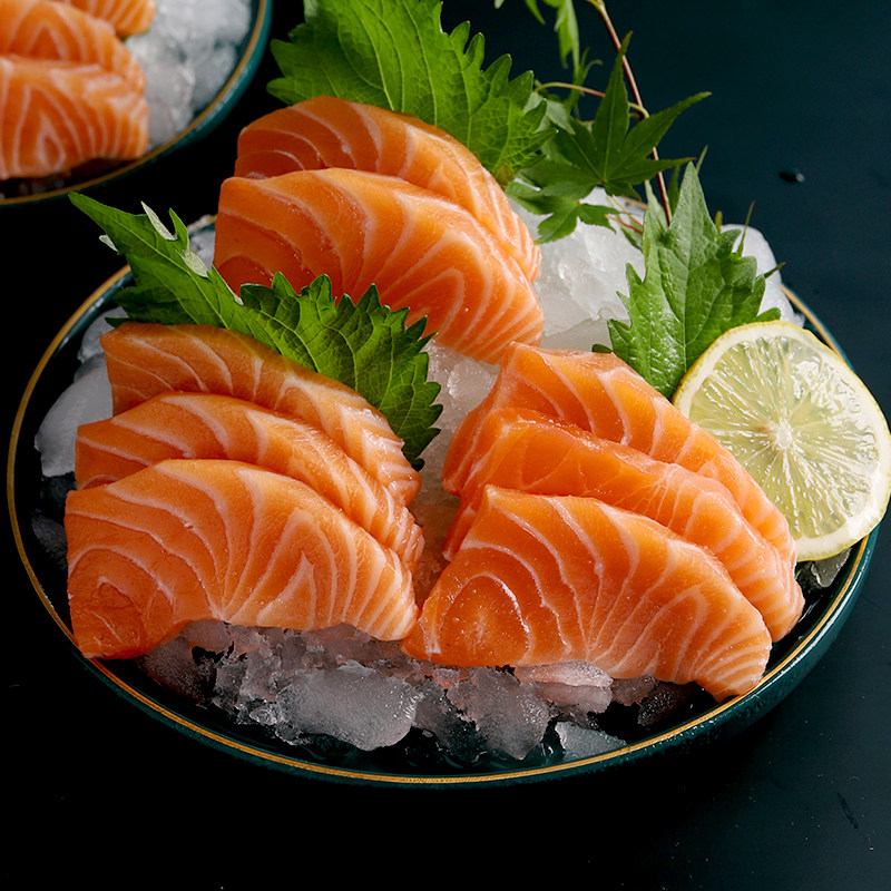 挪威三文鱼新鲜刺身整条现切中段鱼片即食海鲜三文鱼