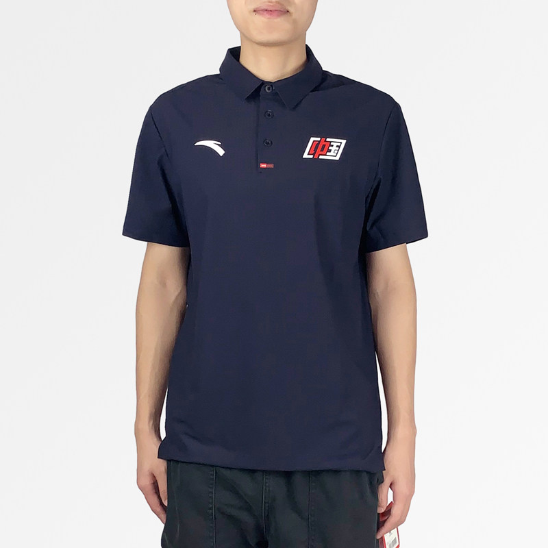 安踏国服短袖国旗polo赞助恤透气大国家队保罗运动polo衫