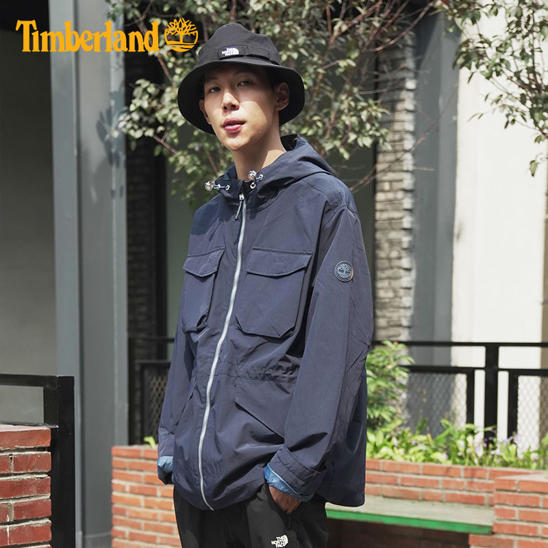 Timberland添柏岚休闲外套男2021秋冬户外夹克连帽潮|A2EJW