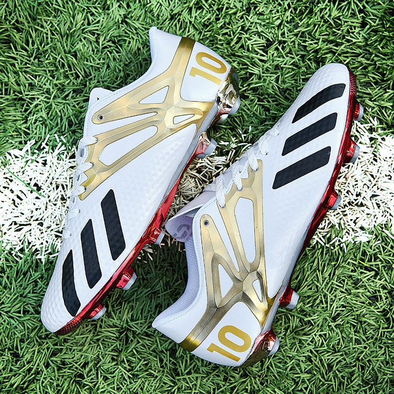 梅西镀金龙骨足球鞋儿童长钉碎钉小孩学生男女足球鞋