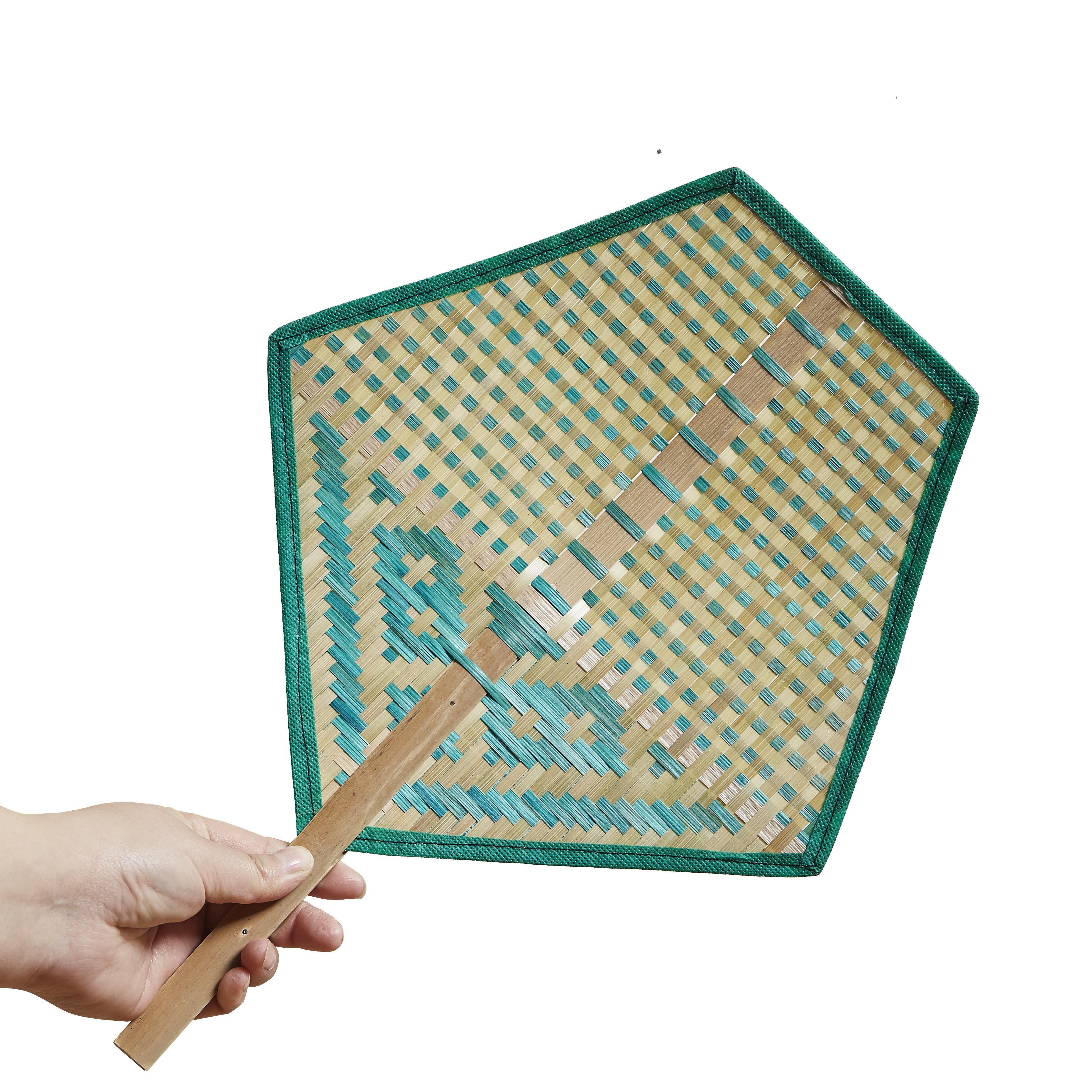 扇子手工竹编五角竹扇奶奶大蒲扇编织夏季纳凉扇子