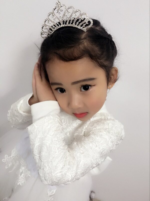 圣诞节女童发饰韩国公主超仙皇冠儿童头饰水钻 节日表演配饰包邮