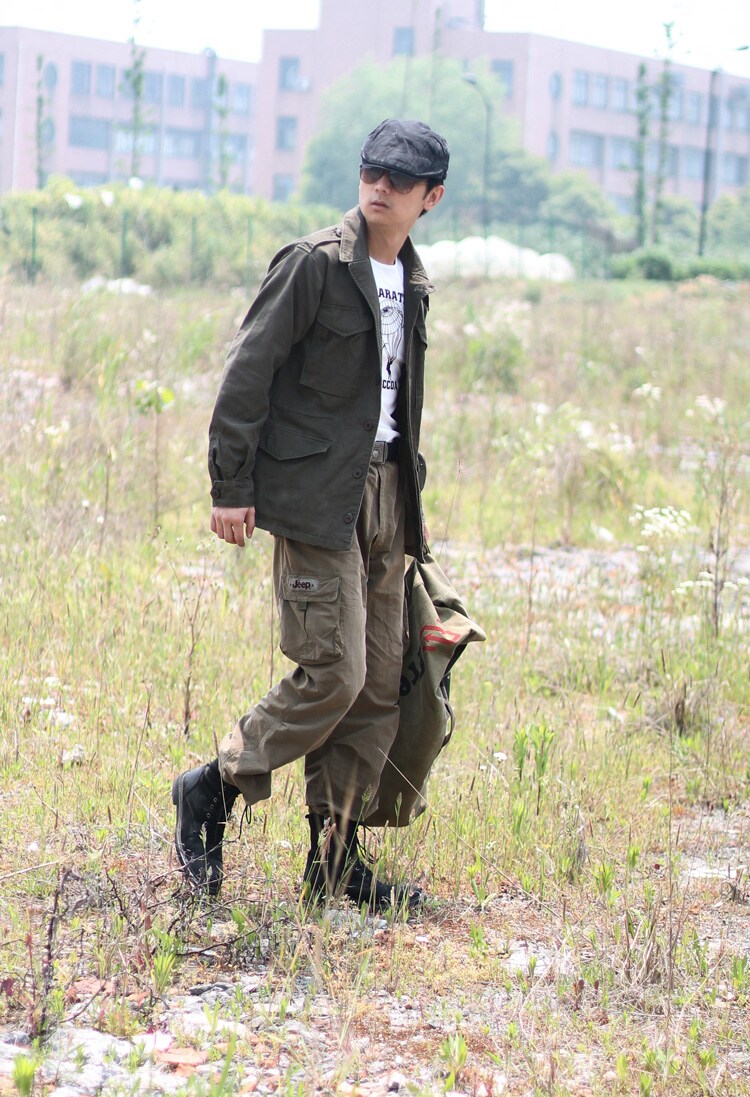 m43美国二战m65军绿野战风衣男士户外外套风衣