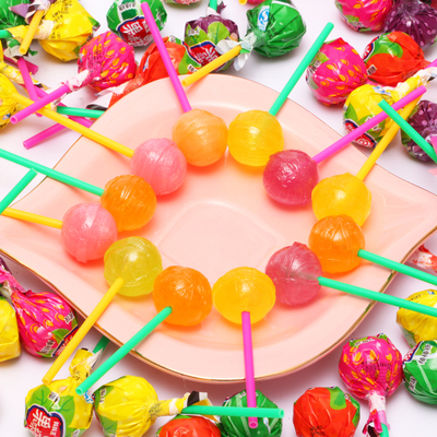 什锦水果味棒棒糖300克约30支袋装  小学生奖励儿童糖果生日礼物