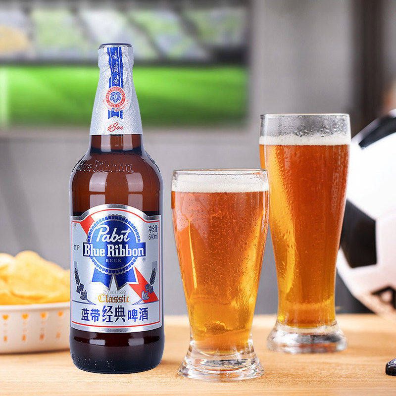 啤酒蓝带经典11度啤酒瓶瓶装640ml6瓶进口整箱啤酒