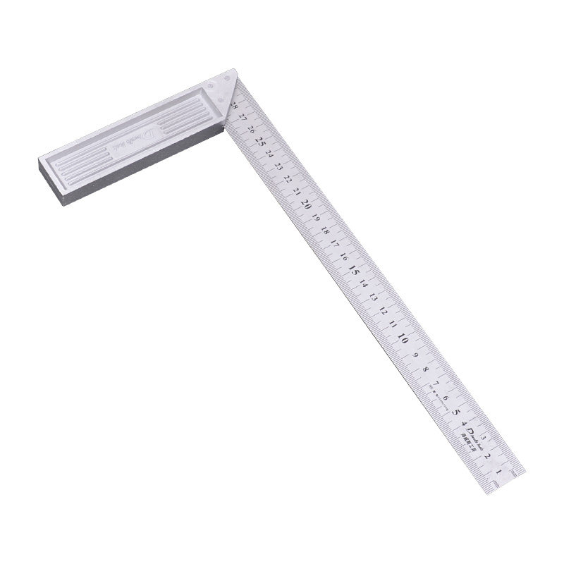 角尺木工得威斯不锈钢工具铝座尺子直角尺90度角尺