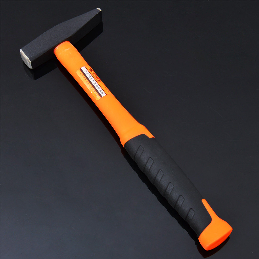 锤子华丰巨箭钳工五金工具软胶柄小钣金锤焊渣钳榔头钳工锤