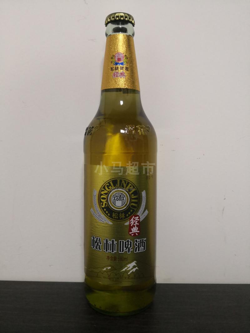 瓶礼盒整箱装节日送礼辽宁朝阳特产全国包邮 6 580ml 松林经典啤酒