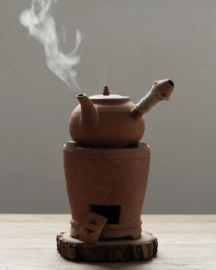 茶炉潮州红泥风炉火炉炭炉碳炉砂铫壶提梁功夫茶道