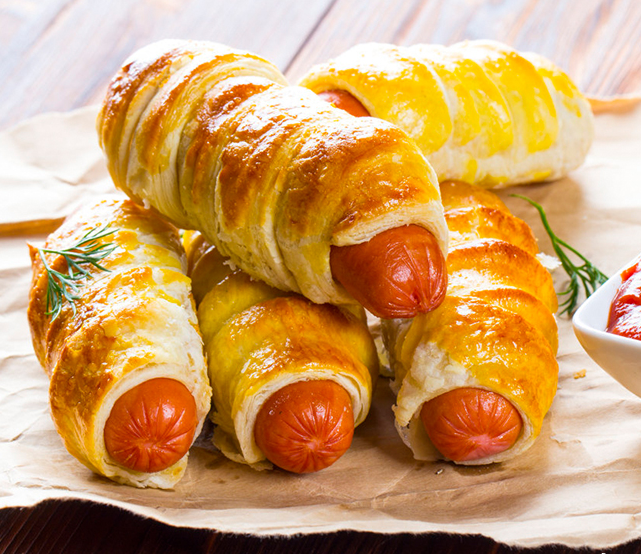 香肠大成德式热狗800g桃熏烘焙用烟熏烤面包香肠