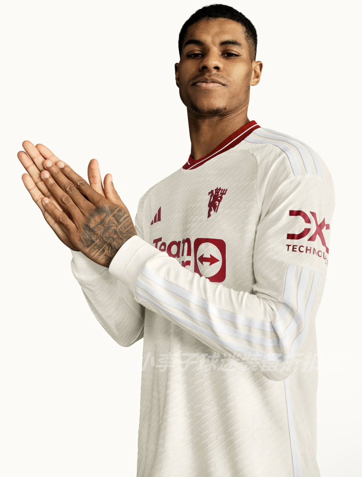 曼联球衣7号芒特2324赛季第二客场拉什福德球员版足球服长袖正品