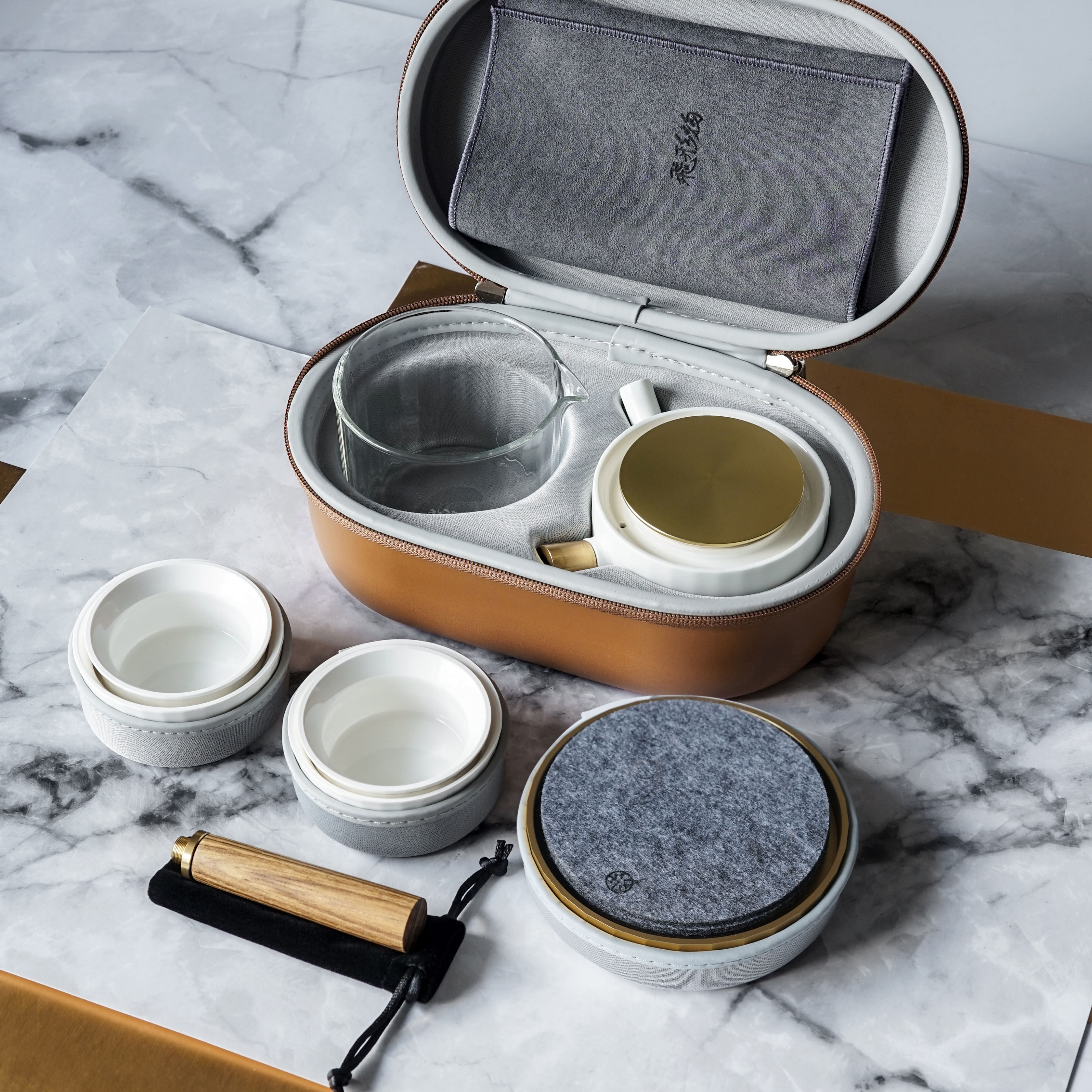 飞形物 风铃pro. 便携式功夫茶具旅行版景德镇茶具茶杯套装快客杯